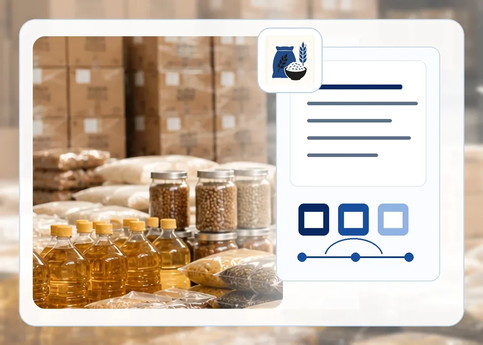 Wholesale food specifications and packaging